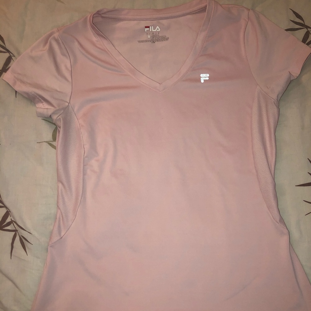 Pink workout shirt